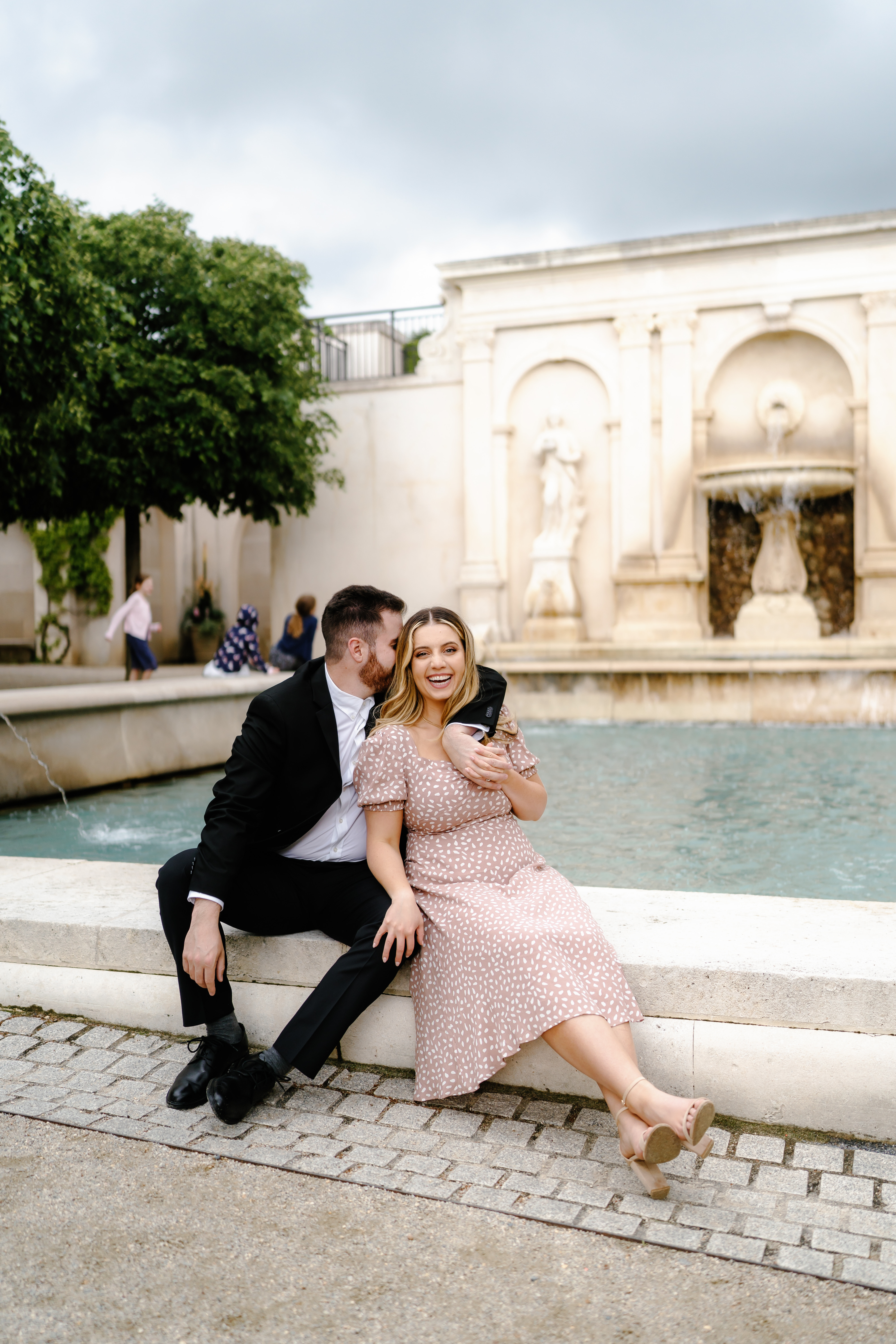 Spring Longwood Gardens Engagement Session Pennsylvania Wedding Photographer