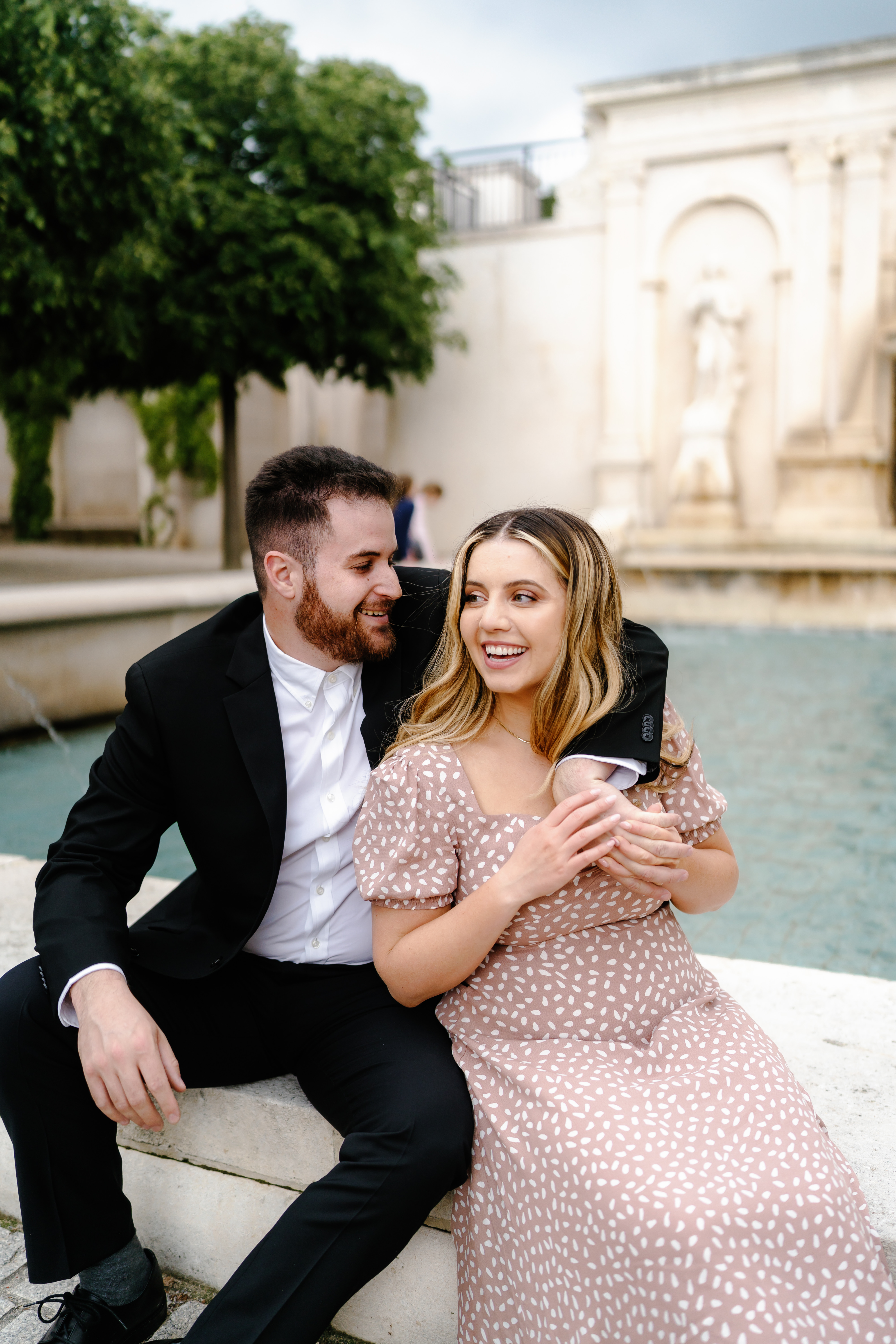 Spring Longwood Gardens Engagement Session Pennsylvania Wedding Photographer