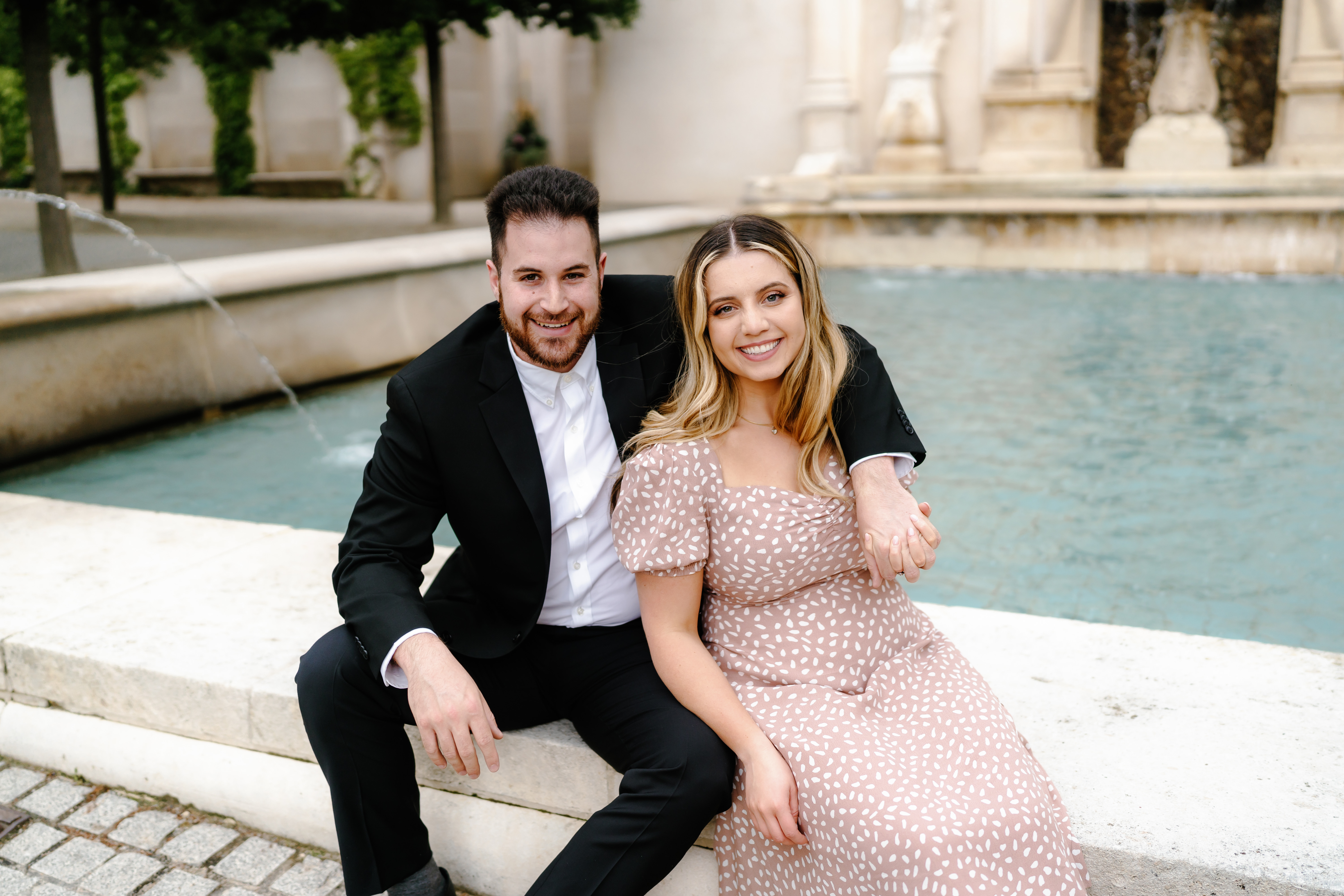 Spring Longwood Gardens Engagement Session Pennsylvania Wedding Photographer