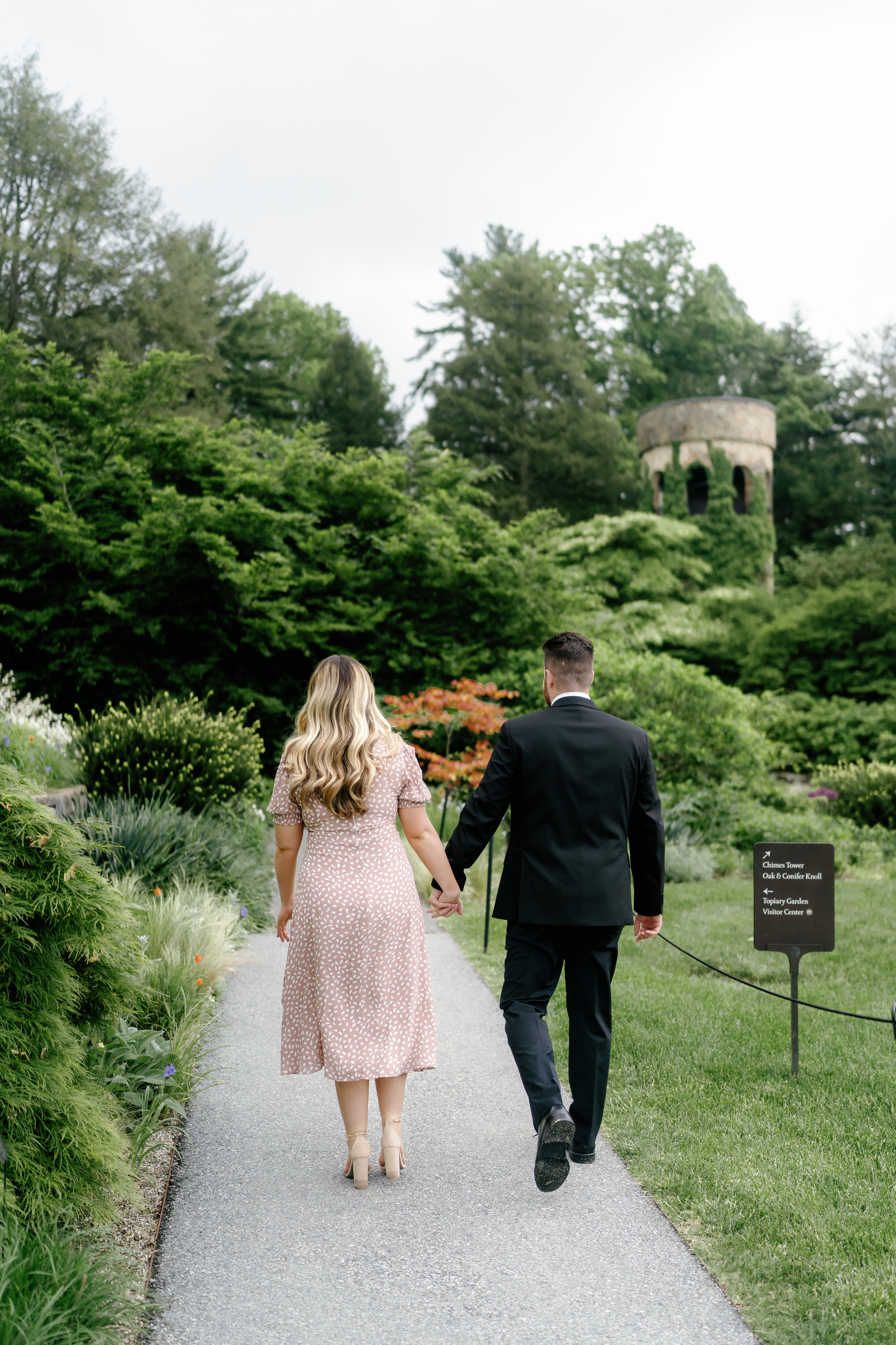 Spring Longwood Gardens Engagement Session Pennsylvania Wedding Photographer