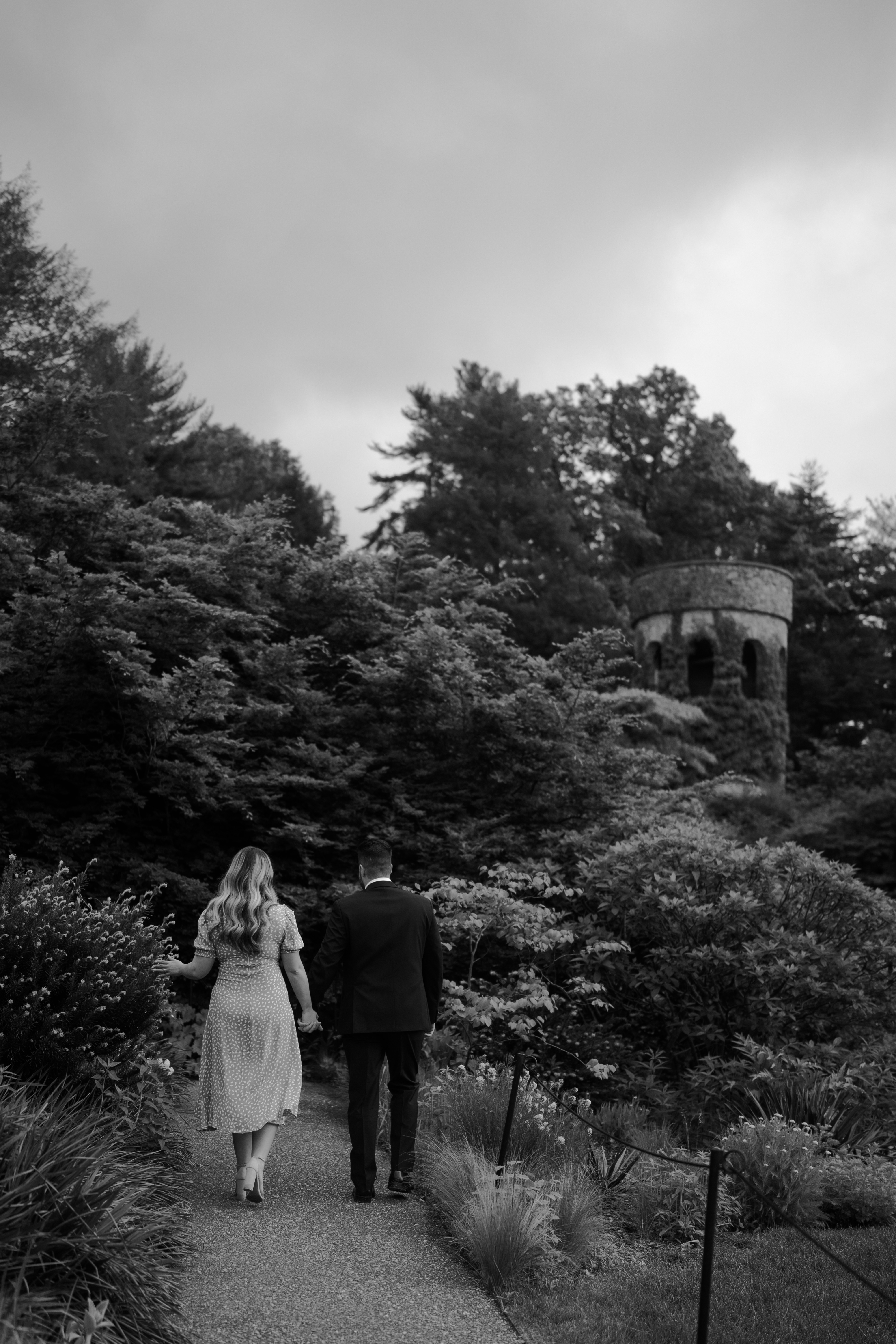 Spring Longwood Gardens Engagement Session Pennsylvania Wedding Photographer