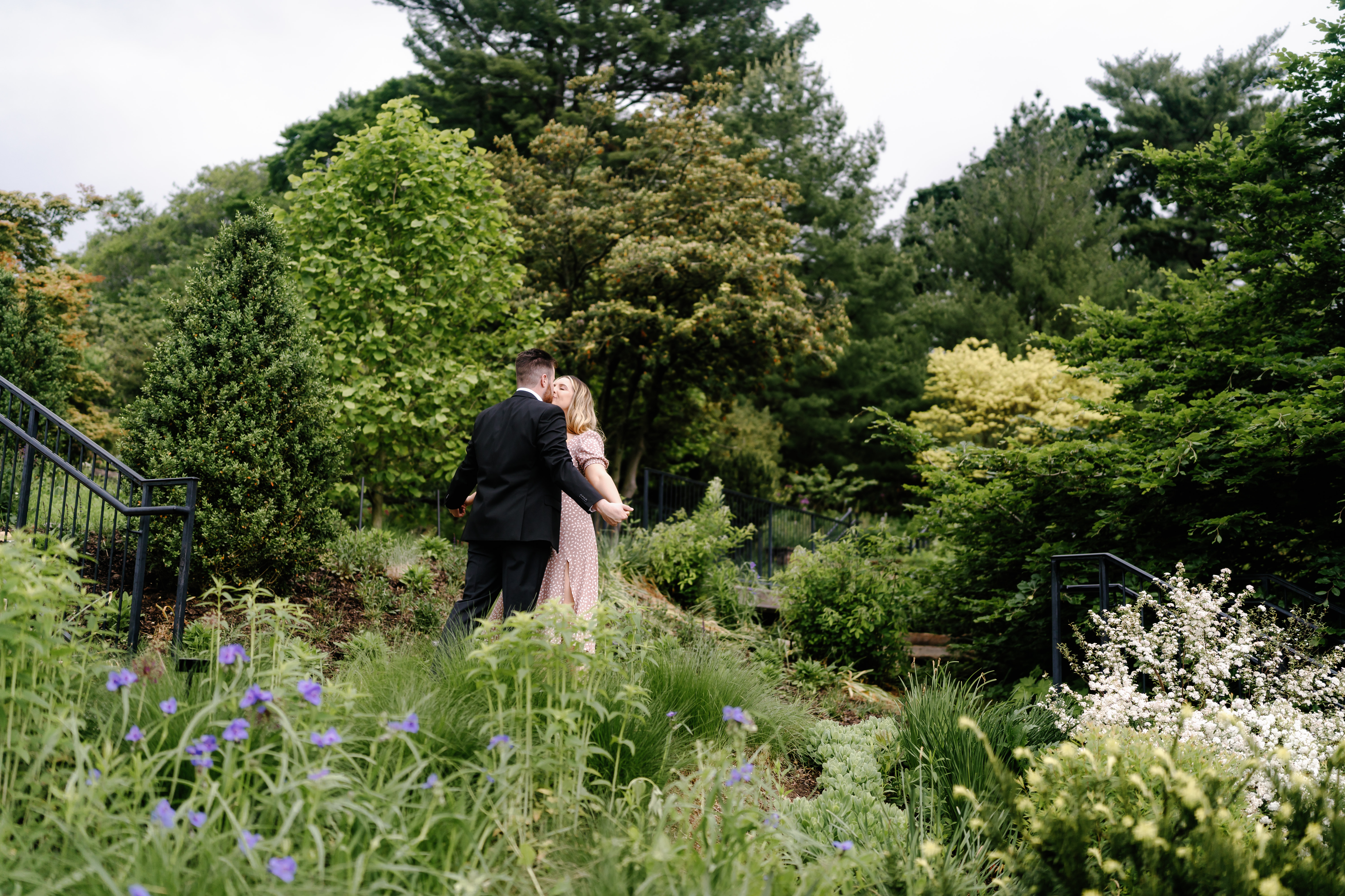 Spring Longwood Gardens Engagement Session Pennsylvania Wedding Photographer