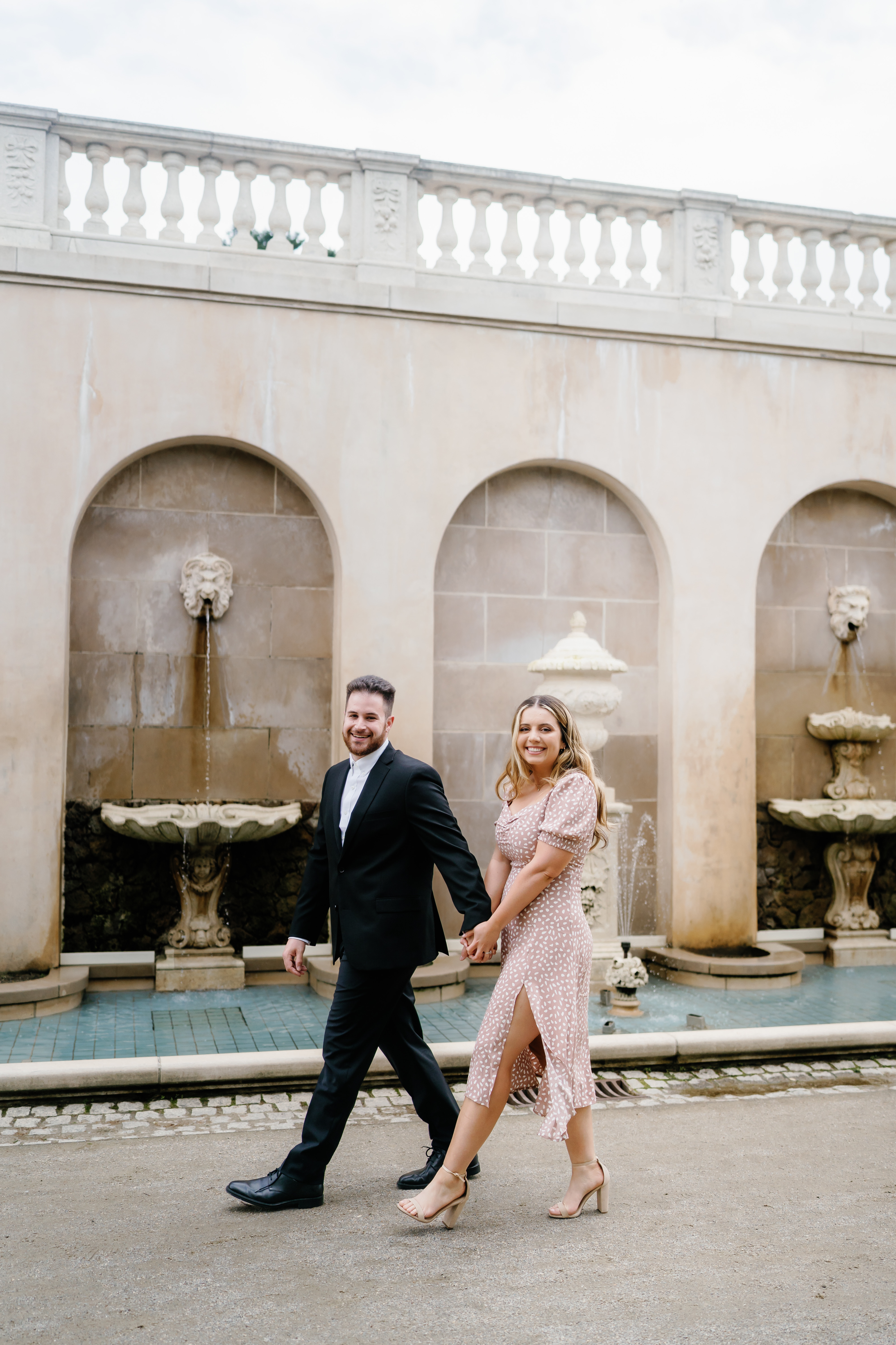 Spring Longwood Gardens Engagement Session Pennsylvania Wedding Photographer