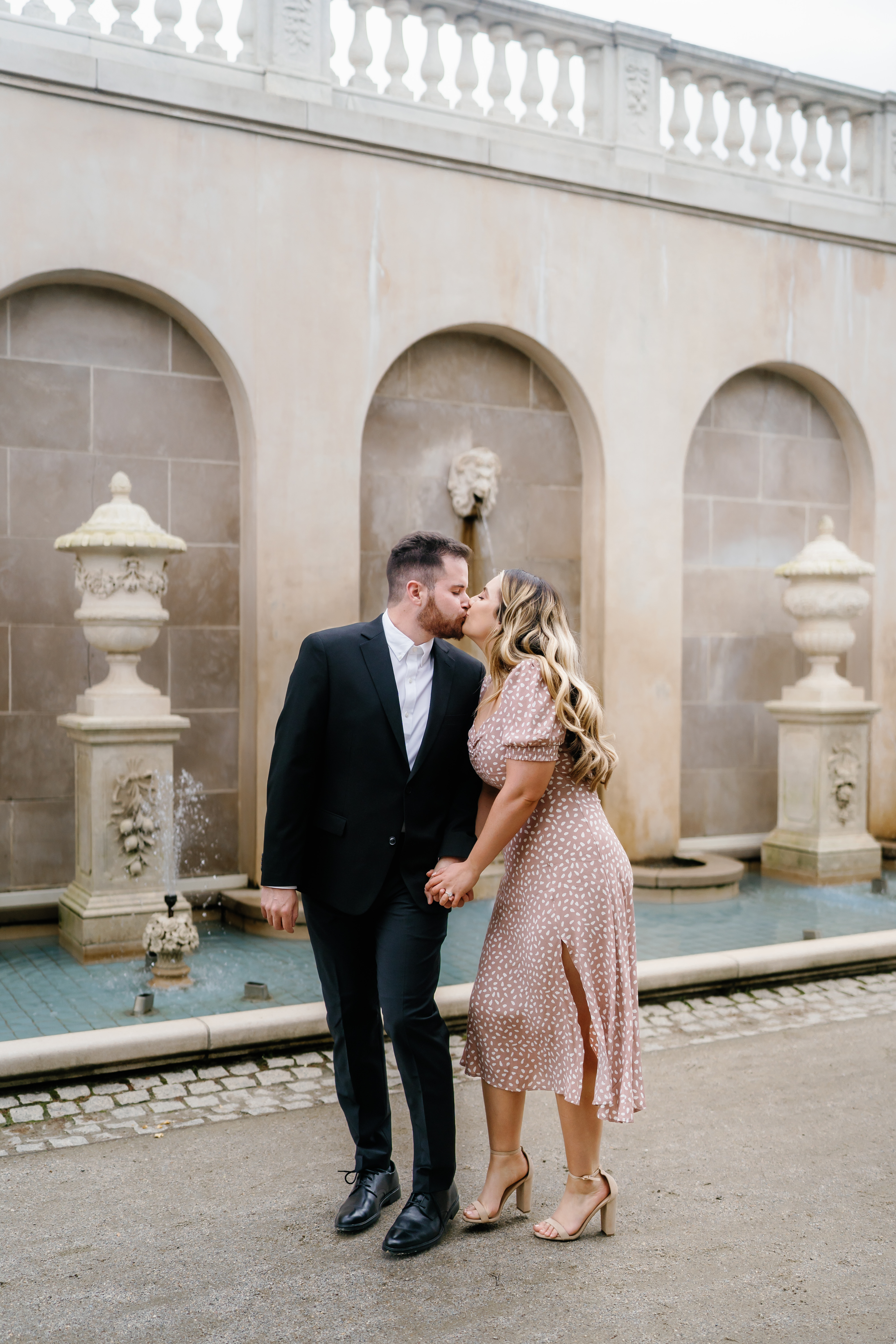 Spring Longwood Gardens Engagement Session Pennsylvania Wedding Photographer