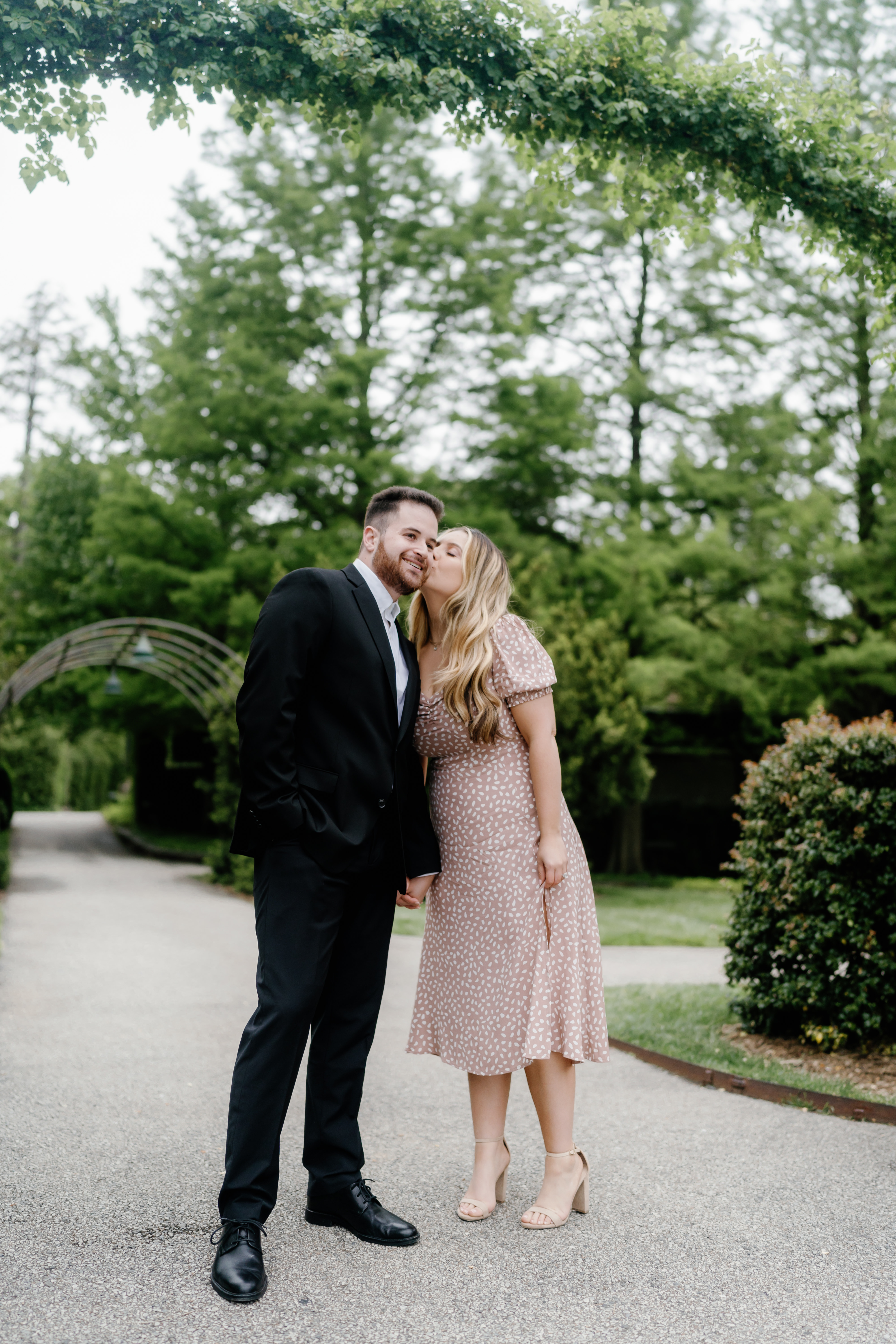 Spring Longwood Gardens Engagement Session Pennsylvania Wedding Photographer