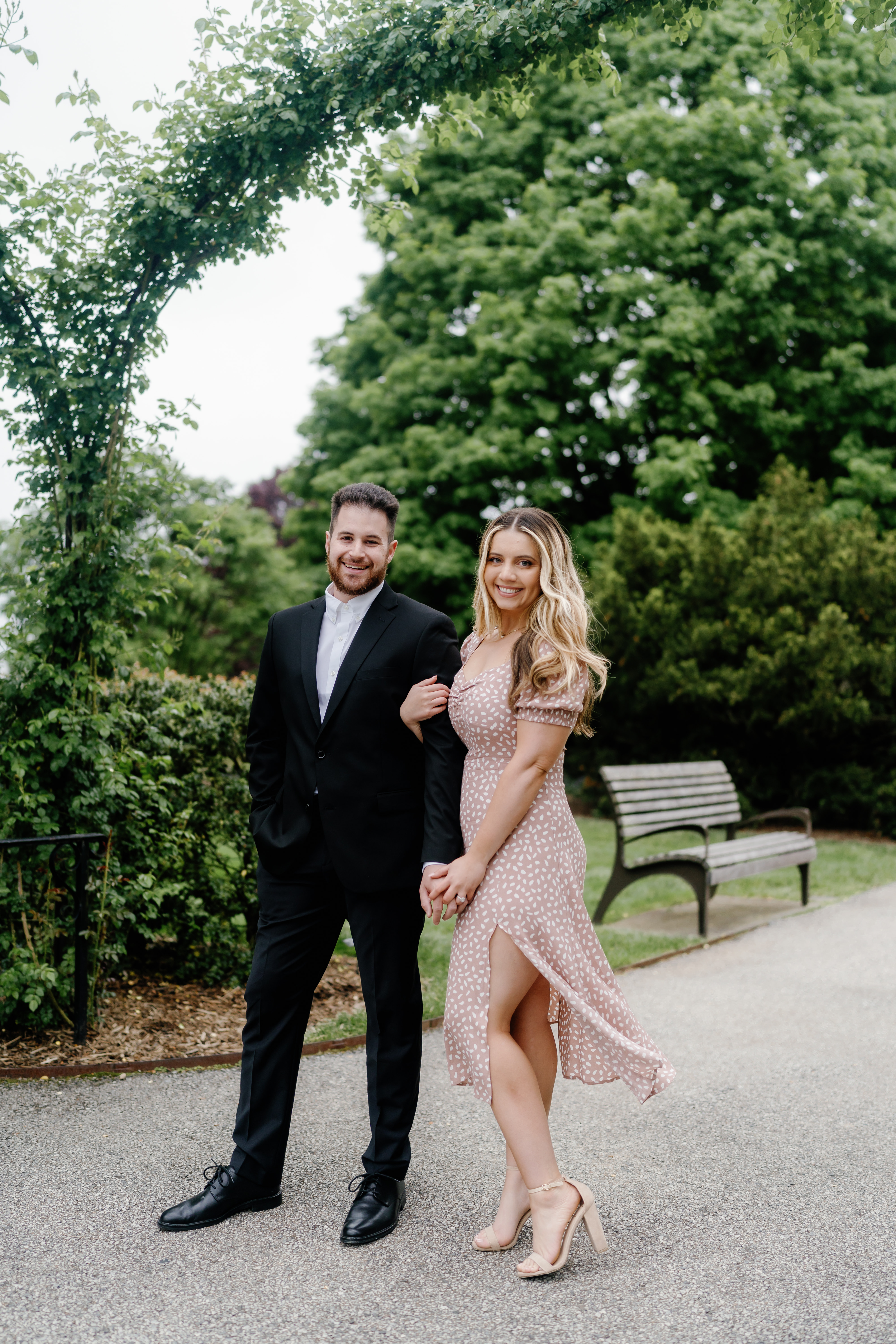 Spring Longwood Gardens Engagement Session Pennsylvania Wedding Photographer