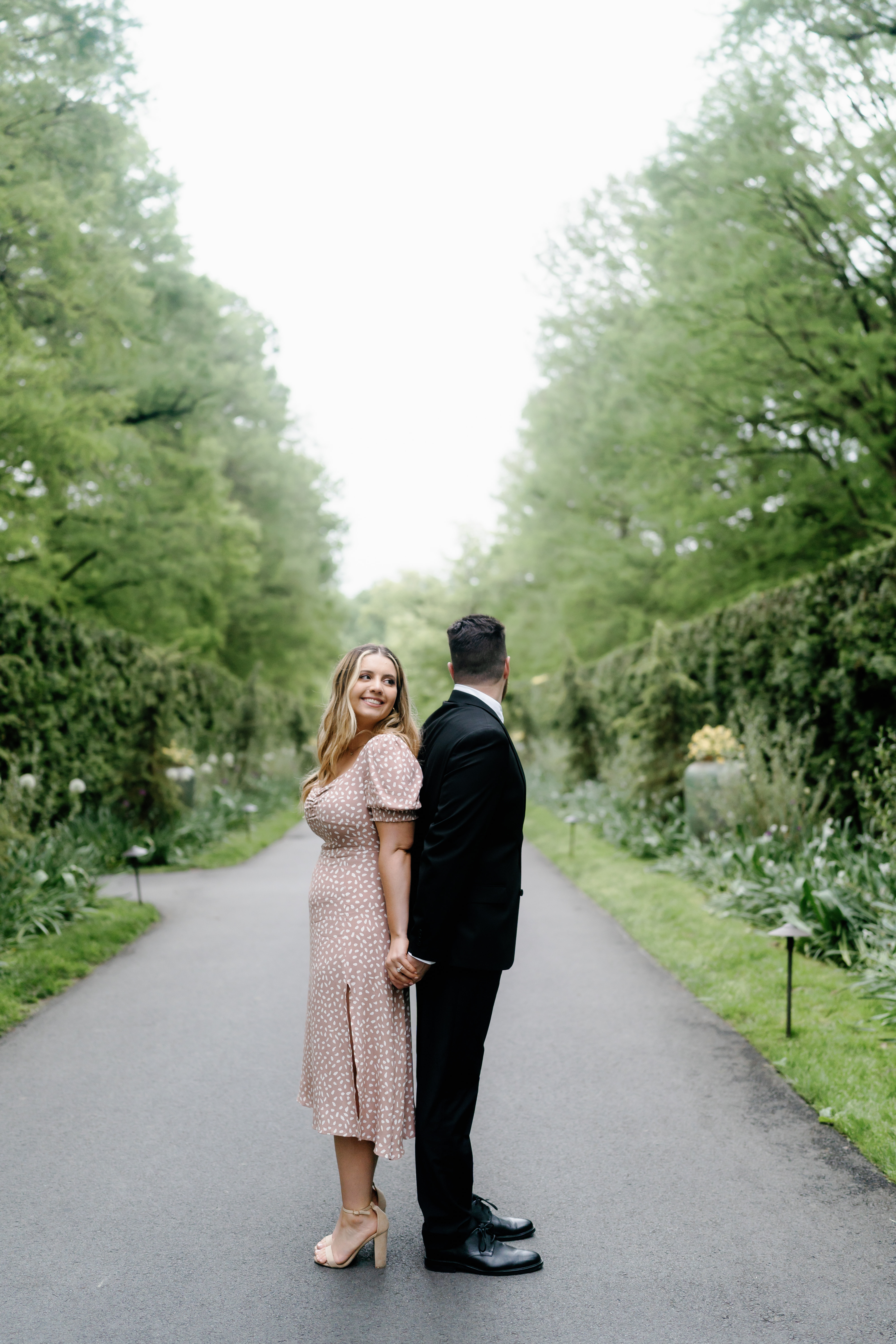 Spring Longwood Gardens Engagement Session Pennsylvania Wedding Photographer