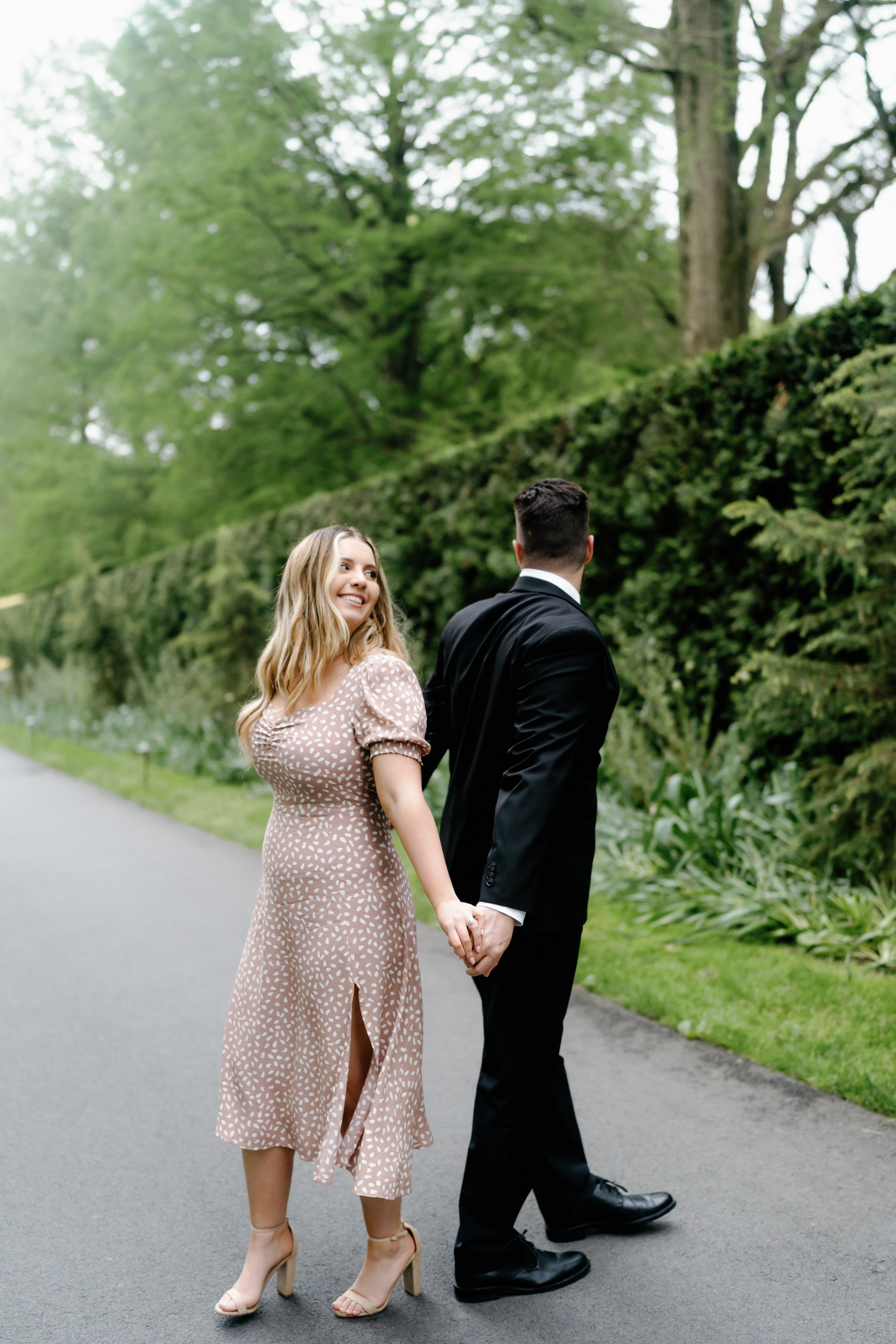 Spring Longwood Gardens Engagement Session Pennsylvania Wedding Photographer