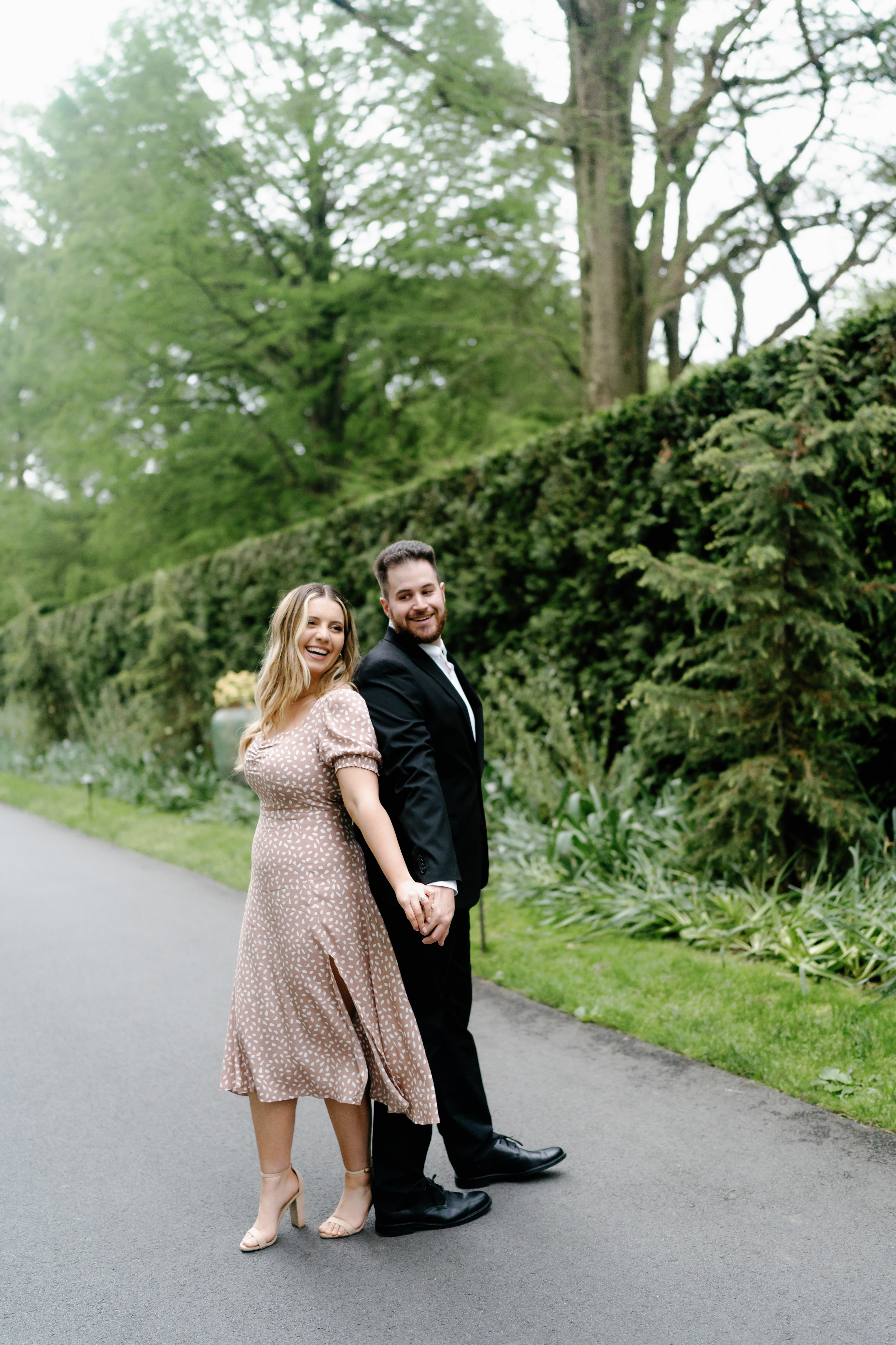 Spring Longwood Gardens Engagement Session Pennsylvania Wedding Photographer