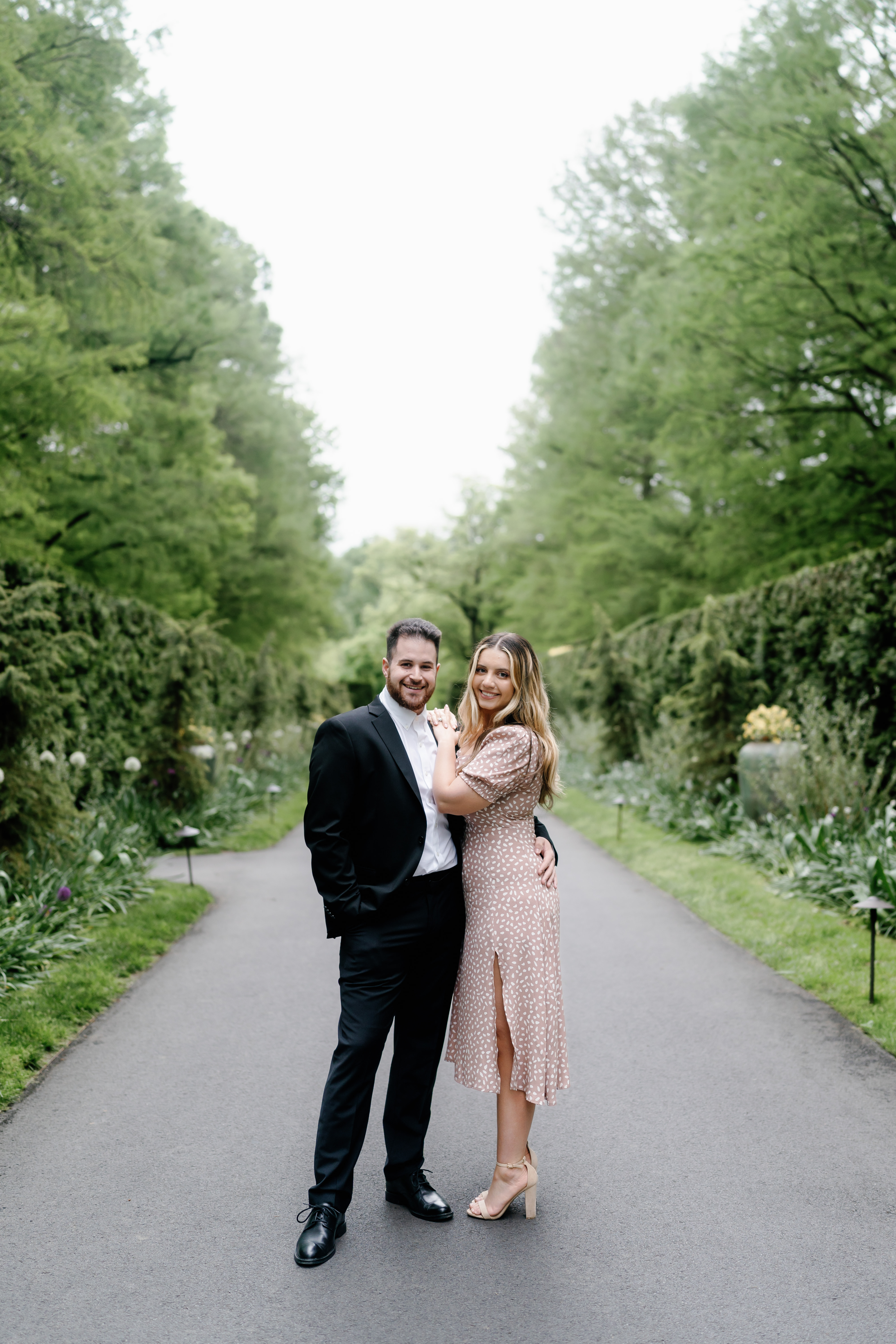 Spring Longwood Gardens Engagement Session Pennsylvania Wedding Photographer