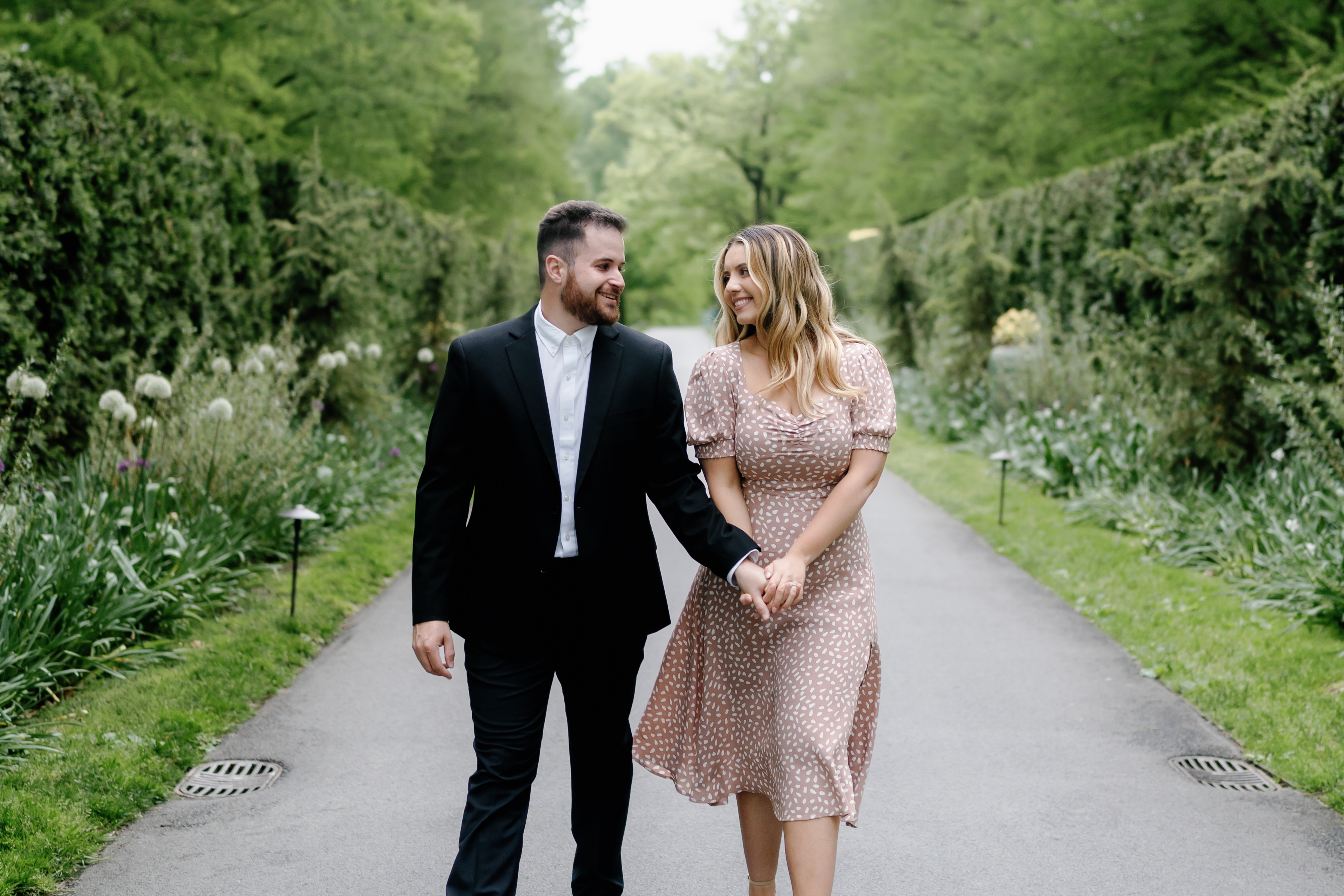 Spring Longwood Gardens Engagement Session Pennsylvania Wedding Photographer