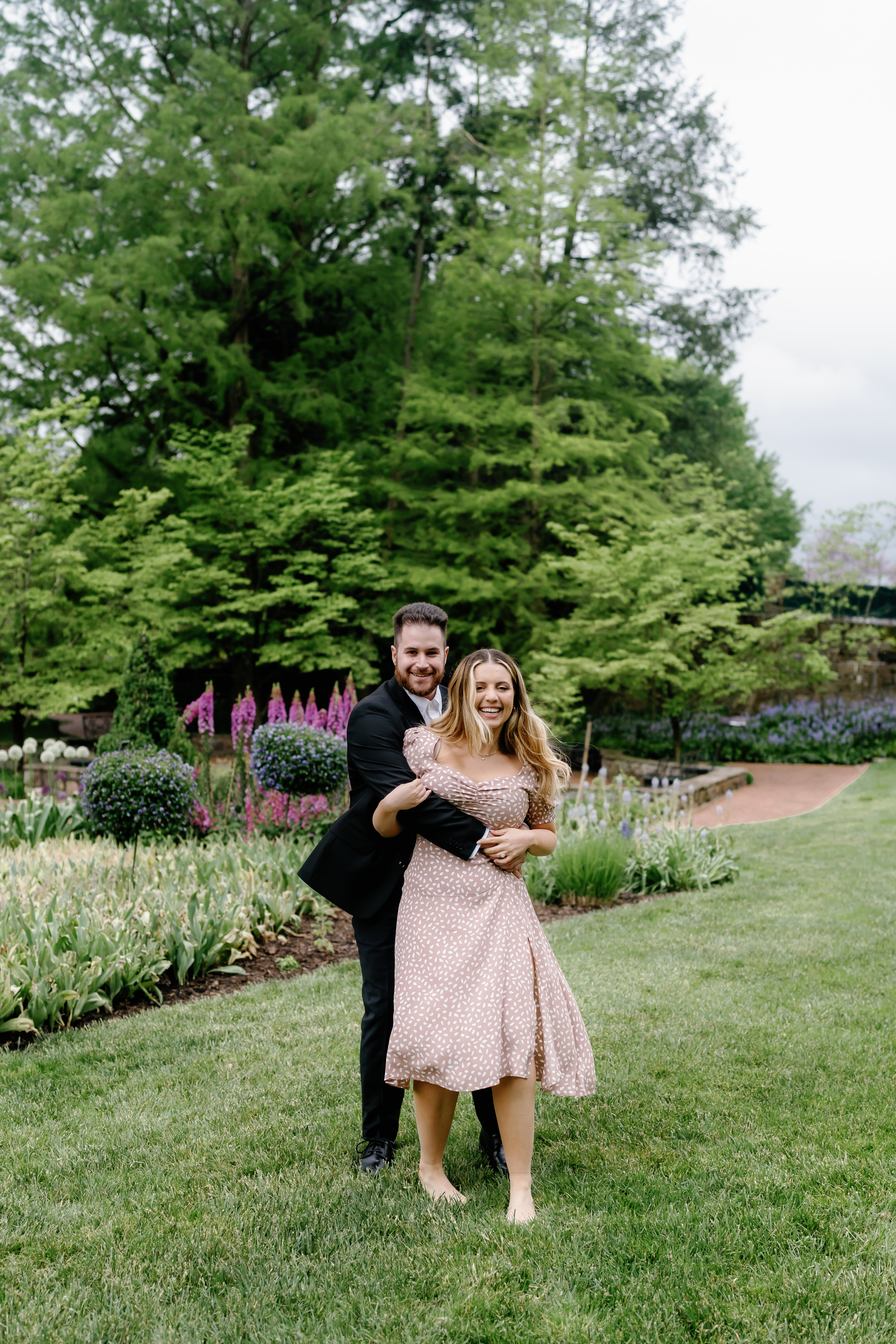 Spring Longwood Gardens Engagement Session Pennsylvania Wedding Photographer