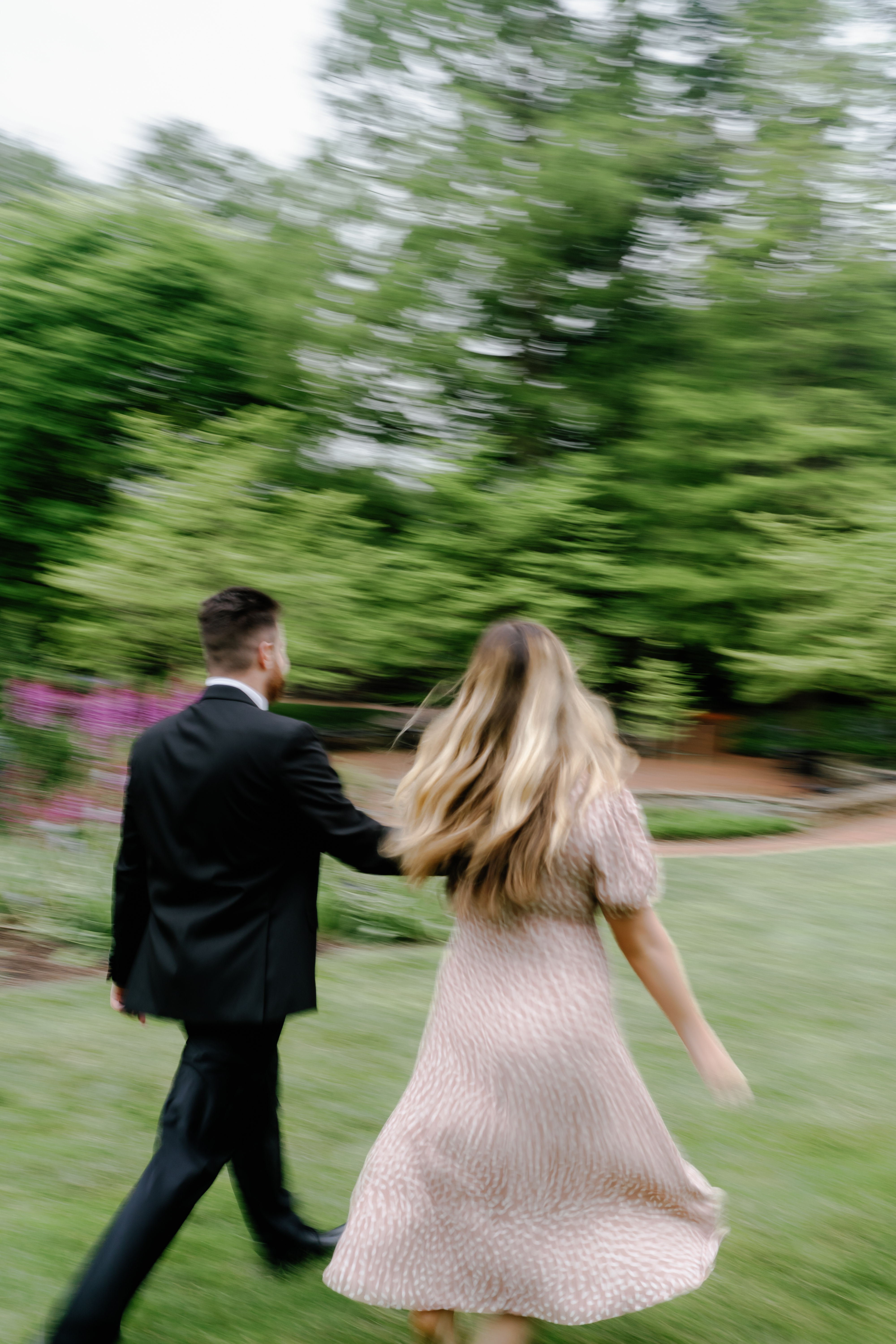 Spring Longwood Gardens Engagement Session Pennsylvania Wedding Photographer