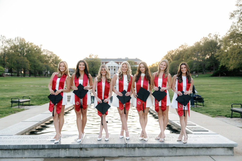Spring Graduation Photography Session at The University of Maryland College Park, Maryland captured by UMD Graduation Photographer Brenna Marie Photography