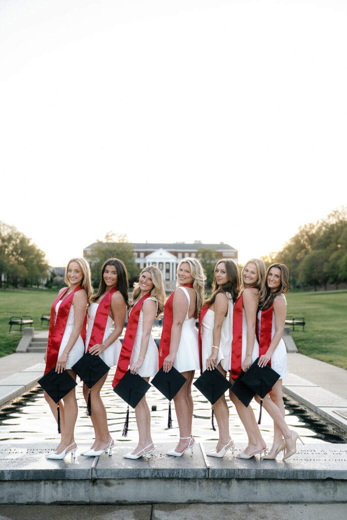 Spring Graduation Photography Session at The University of Maryland College Park, Maryland captured by UMD Graduation Photographer Brenna Marie Photography