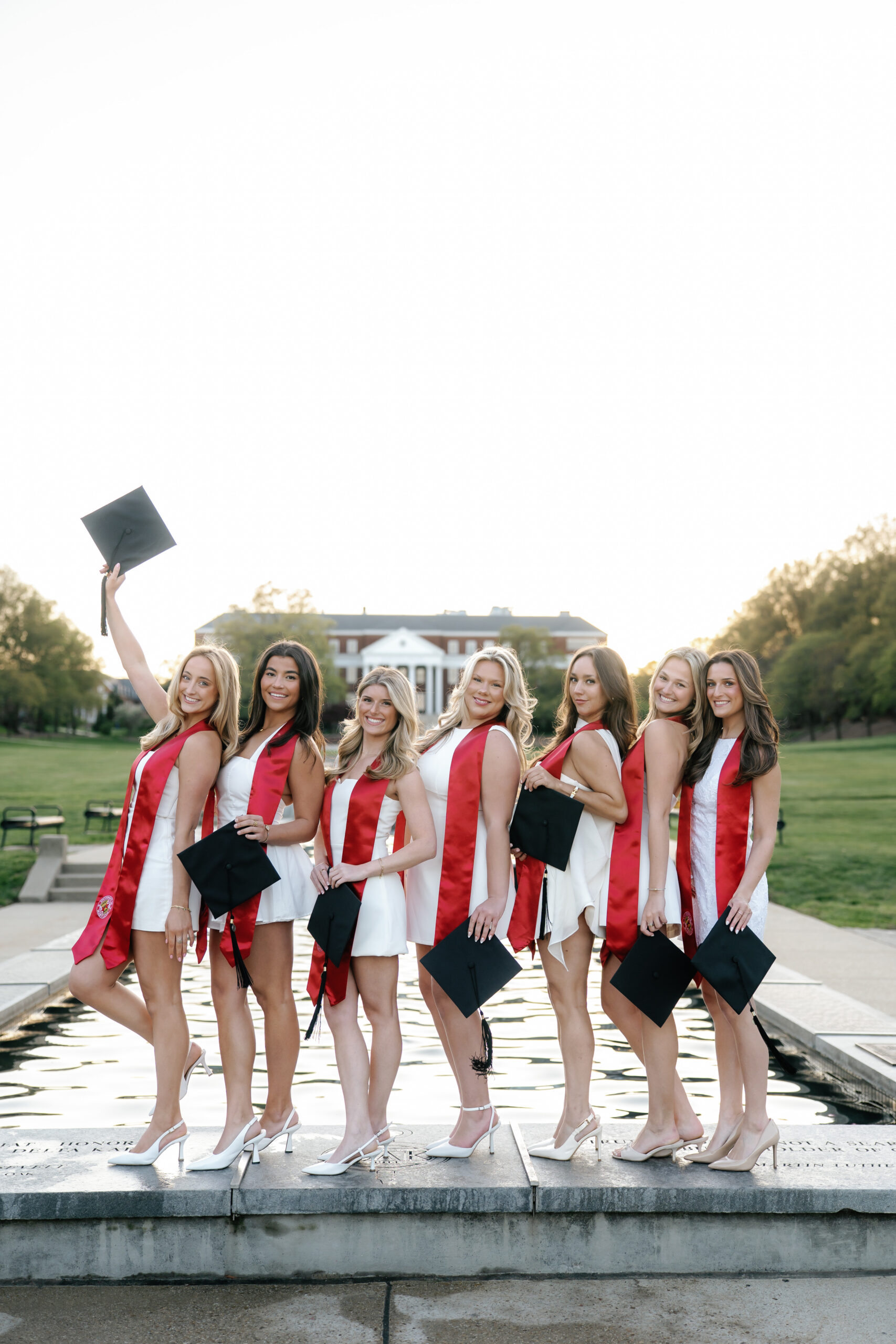 Spring Graduation Photography Session at The University of Maryland College Park, Maryland captured by UMD Graduation Photographer Brenna Marie Photography