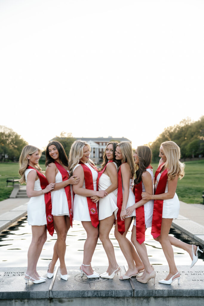 Spring Graduation Photography Session at The University of Maryland College Park, Maryland captured by UMD Graduation Photographer Brenna Marie Photography