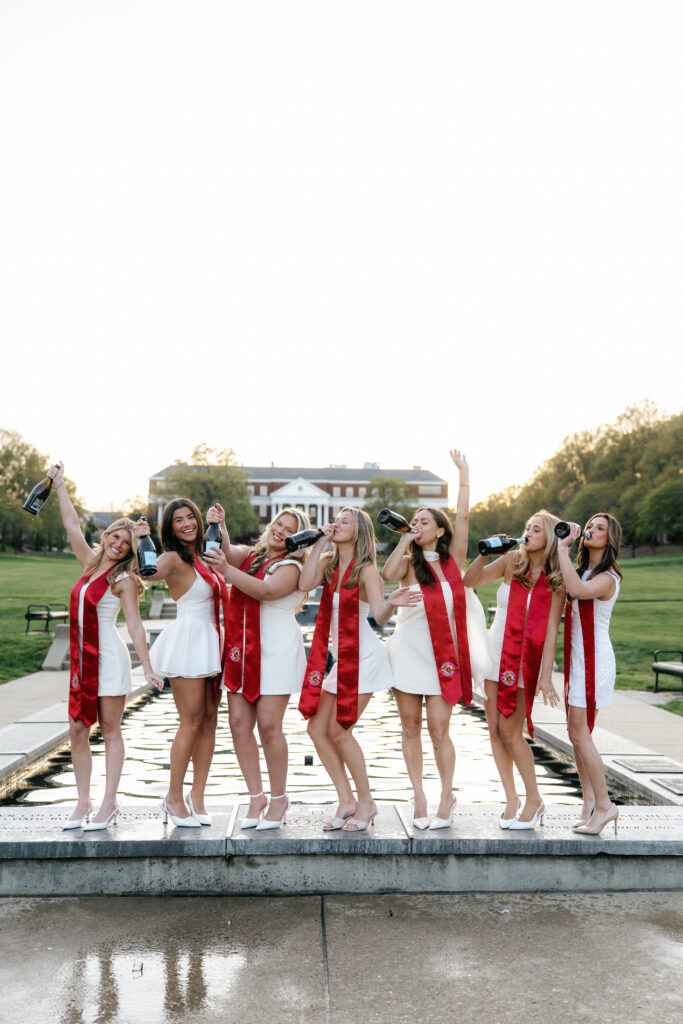 Spring Graduation Photography Session at The University of Maryland College Park, Maryland captured by UMD Graduation Photographer Brenna Marie Photography