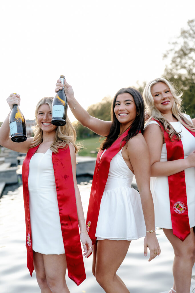 Spring Graduation Photography Session at The University of Maryland College Park, Maryland captured by UMD Graduation Photographer Brenna Marie Photography