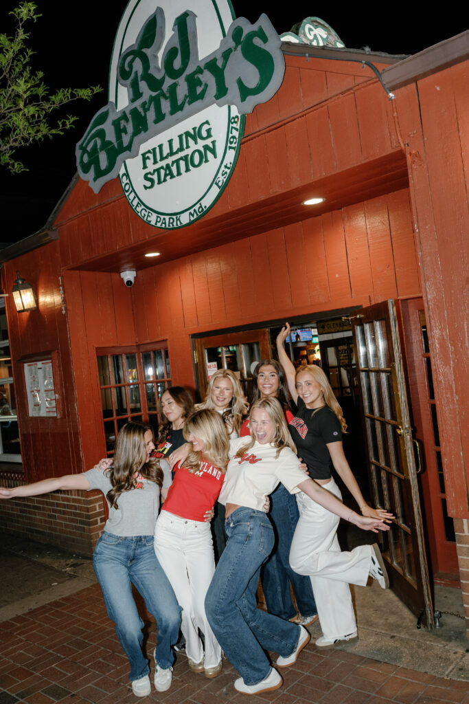 Spring Graduation Photography Session at RJ Bentley's College Park, Maryland captured by UMD Graduation Photographer Brenna Marie Photography