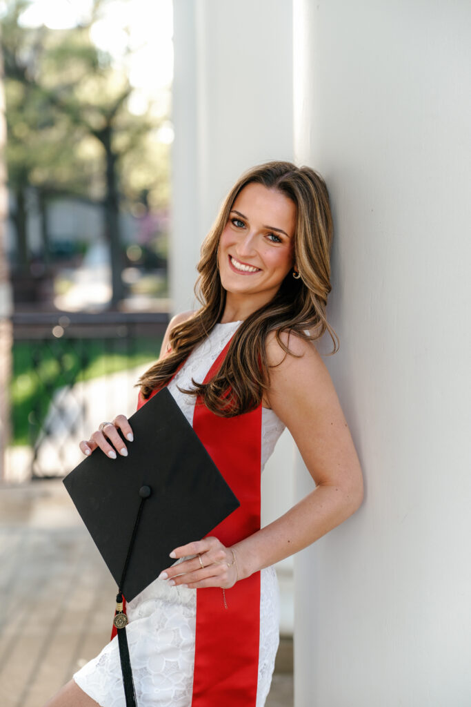 Spring Graduation Photography Session at The University of Maryland College Park, Maryland captured by UMD Graduation Photographer Brenna Marie Photography