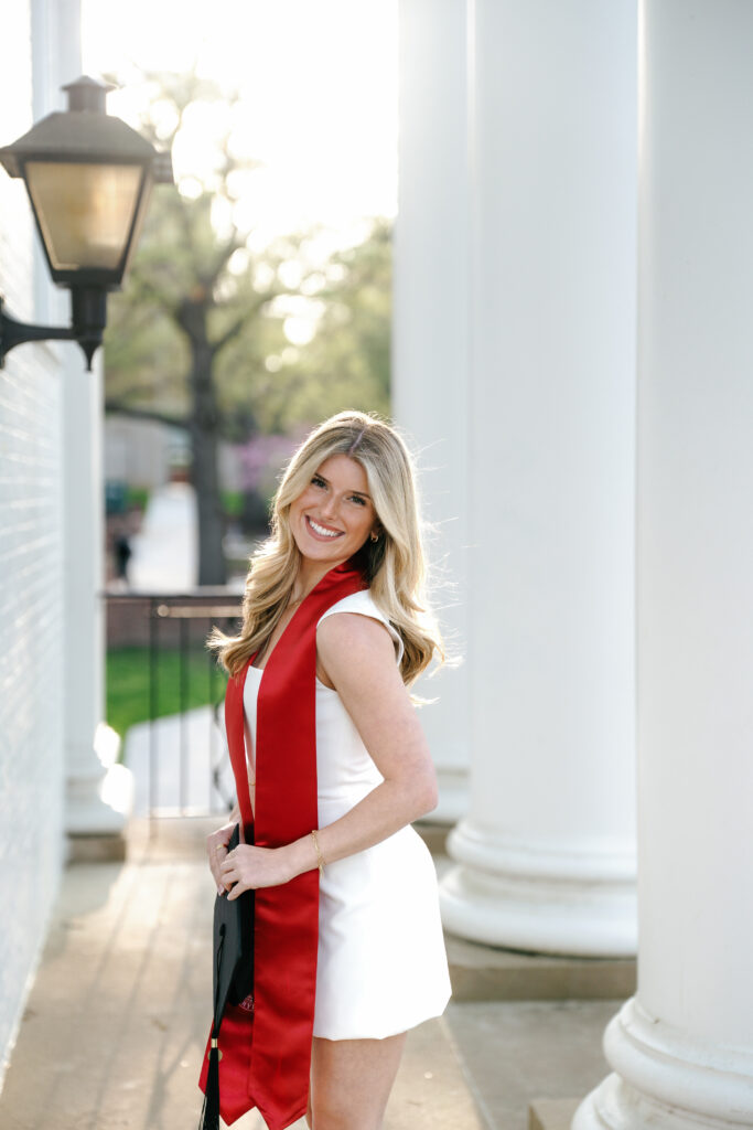 Spring Graduation Photography Session at The University of Maryland College Park, Maryland captured by UMD Graduation Photographer Brenna Marie Photography