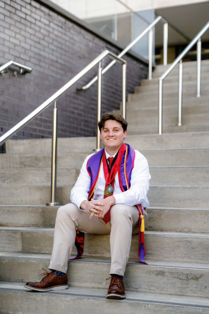 Graduation Photoshoot outfit ideas for masculine college graduation photography
