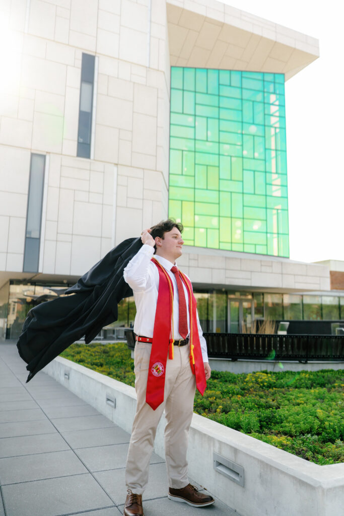 Graduation photography at The University of Maryland's E.A. Fernandez IDEA Factory 