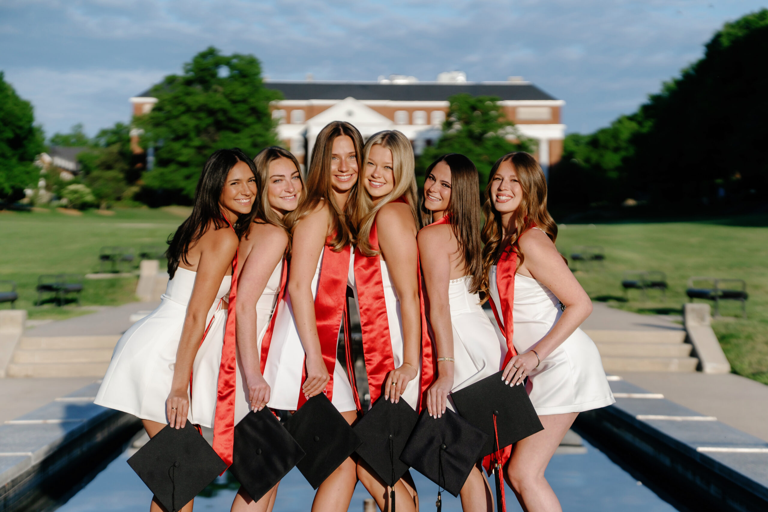 Group Graduation Photography Session at The University of Maryland College Park, Maryland captured by UMD Graduation Photographer Brenna Marie Photography