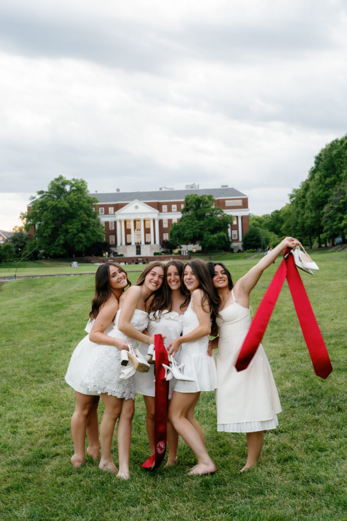 Graduation Photography at UMD McKeldin Mall College Park, Maryland captured by UMD Graduation Photographer Brenna Marie Photography