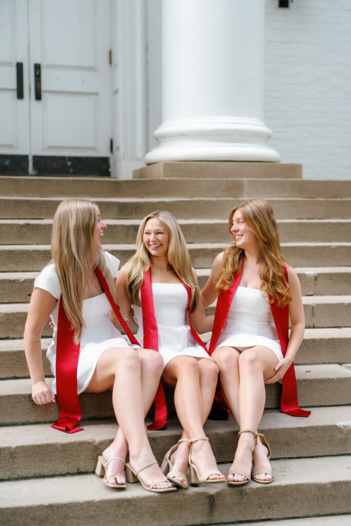 Graduation Photography at UMD McKeldin Mall Garden captured by UMD Graduation Photographer Brenna Marie Photography