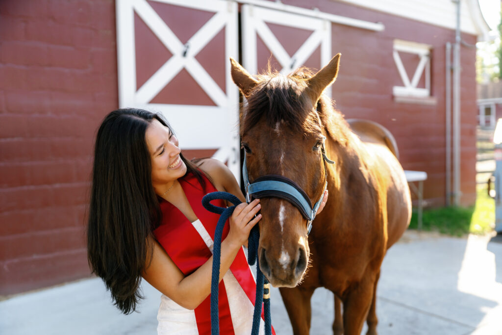 Graduation photos at The Campus Farm at The University of Maryland